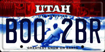 UT license plate B002BR
