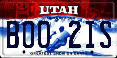 UT license plate B002IS