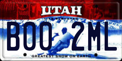 UT license plate B002ML