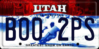 UT license plate B002PS