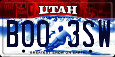 UT license plate B003SW