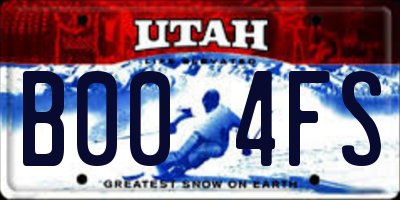 UT license plate B004FS