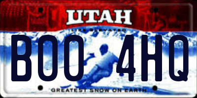 UT license plate B004HQ
