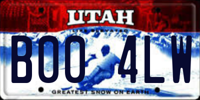 UT license plate B004LW