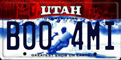 UT license plate B004MI