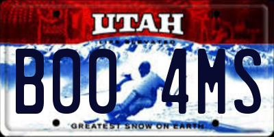 UT license plate B004MS