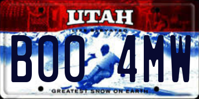 UT license plate B004MW