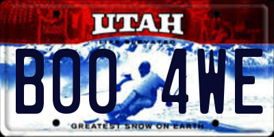 UT license plate B004WE
