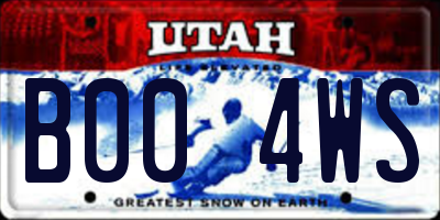 UT license plate B004WS