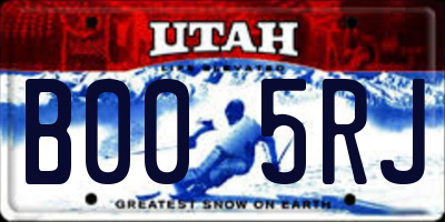 UT license plate B005RJ