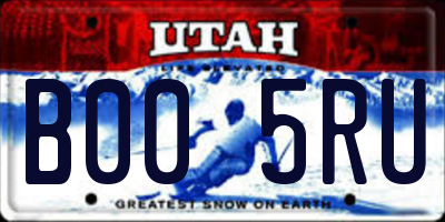 UT license plate B005RU