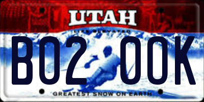 UT license plate B020OK
