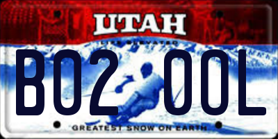 UT license plate B020OL