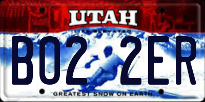 UT license plate B022ER