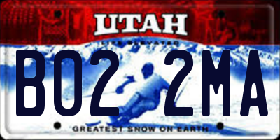 UT license plate B022MA