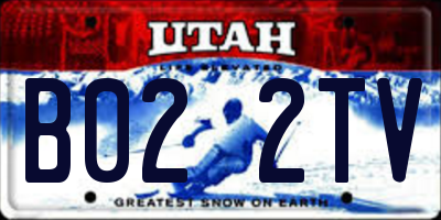 UT license plate B022TV