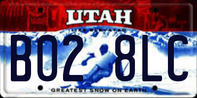 UT license plate B028LC