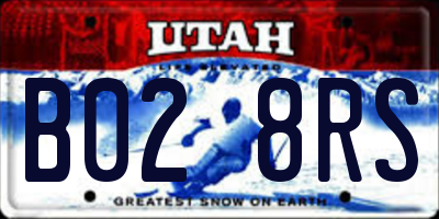 UT license plate B028RS