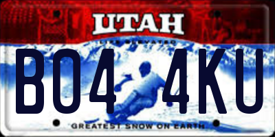 UT license plate B044KU