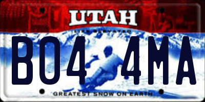UT license plate B044MA