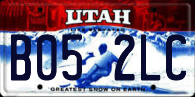 UT license plate B052LC