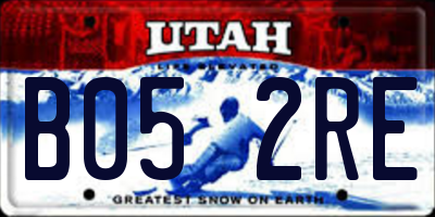 UT license plate B052RE