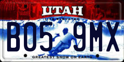 UT license plate B059MX