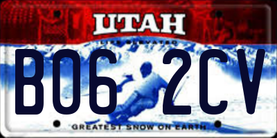 UT license plate B062CV