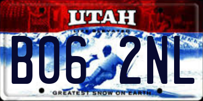 UT license plate B062NL