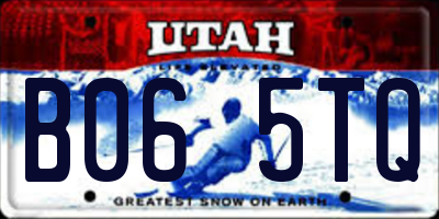 UT license plate B065TQ