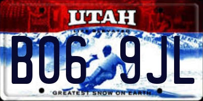 UT license plate B069JL