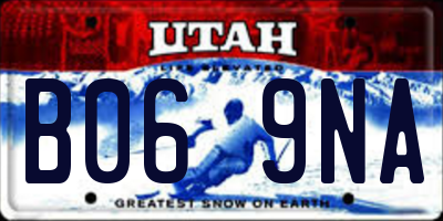 UT license plate B069NA