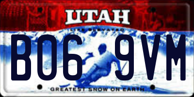 UT license plate B069VM