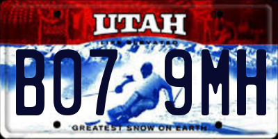 UT license plate B079MH