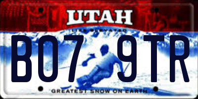 UT license plate B079TR