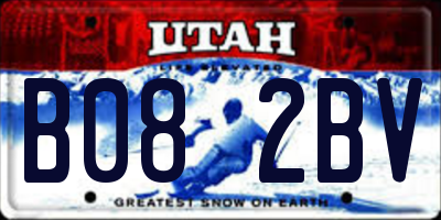 UT license plate B082BV