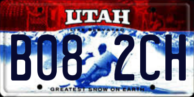 UT license plate B082CH