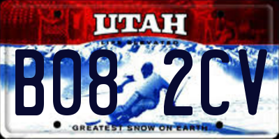 UT license plate B082CV