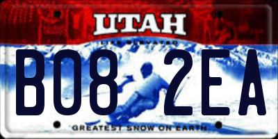 UT license plate B082EA