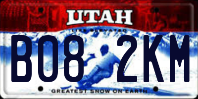 UT license plate B082KM