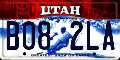 UT license plate B082LA