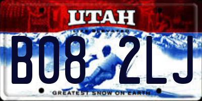 UT license plate B082LJ