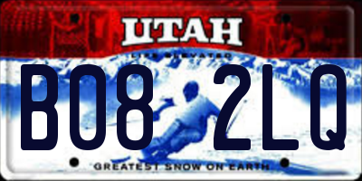 UT license plate B082LQ