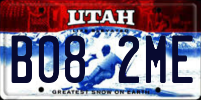 UT license plate B082ME
