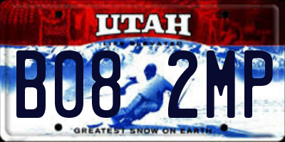 UT license plate B082MP