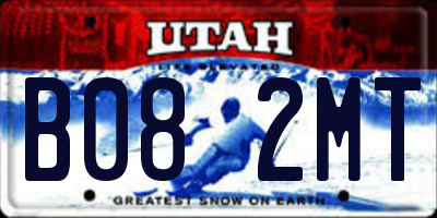 UT license plate B082MT