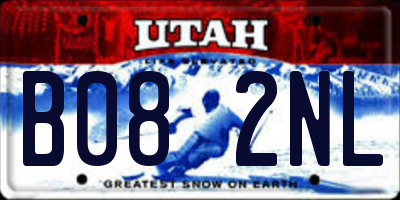 UT license plate B082NL