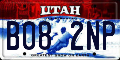 UT license plate B082NP