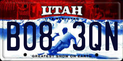 UT license plate B083QN