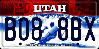 UT license plate B088BX
